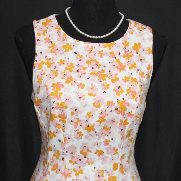 Liz Claiborne Sleeveless Floral A-line Sundress - Picture 3 of 16